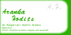 aranka hodits business card